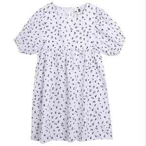 Cotton On Kids Kimora Short Sleeve Dress in Vanilla Ditsy 🆕